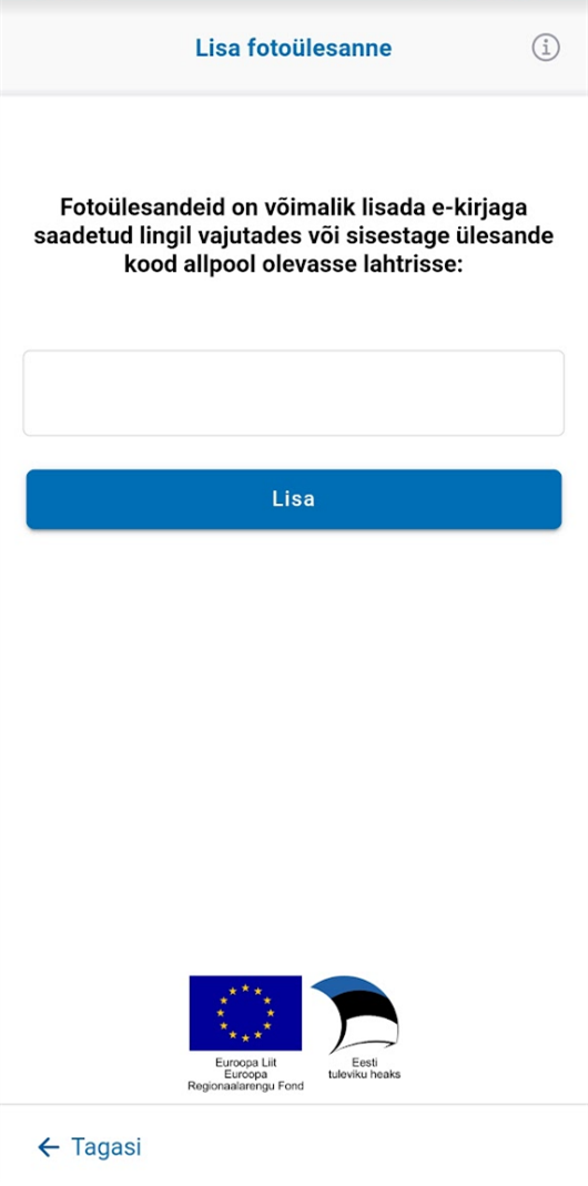 Mobiiliäpp Iva - fotoülesande lisamine äpis