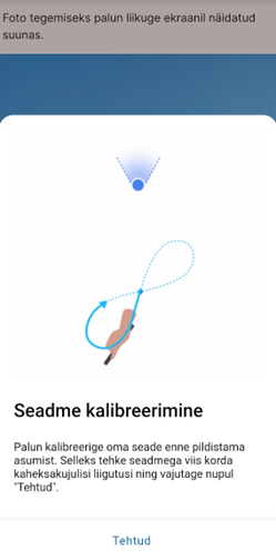 Mobiiliäpp Iva - seadme kalibreerimine