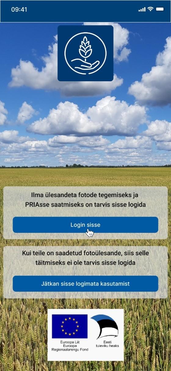 Mobiiliäpp Iva - TARA kaudu sisse logimine