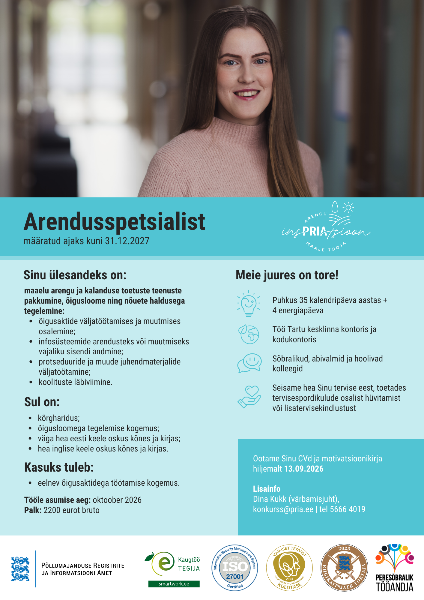 Arendusspetsialist (määratud ajaks)
